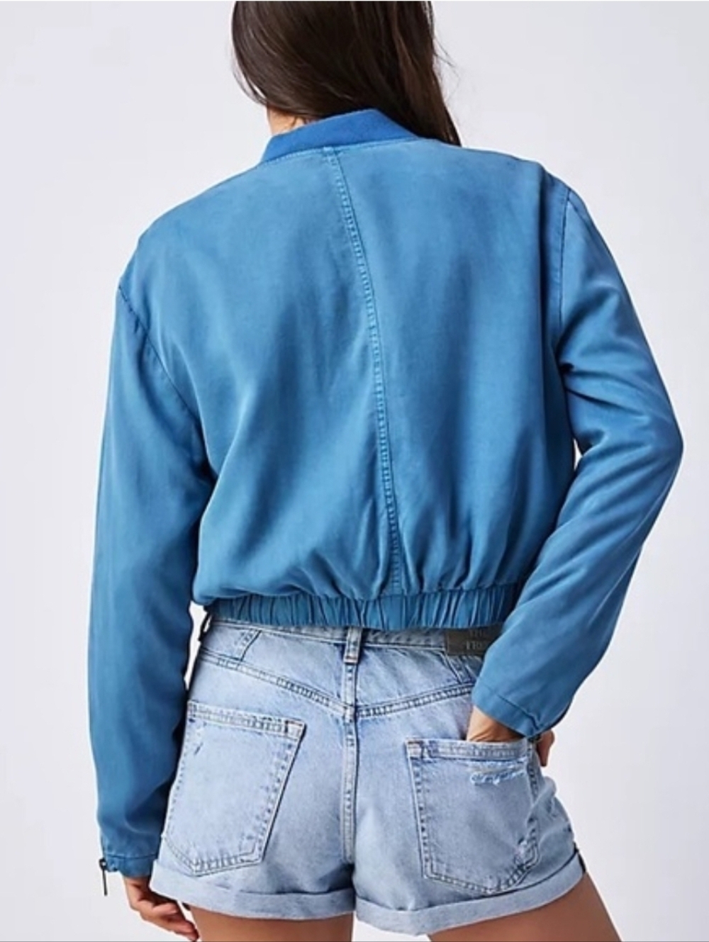 Free People We the Free | Women’s S, blue - Knock Out Siren Bomber Jacket - Picture 3 of 10